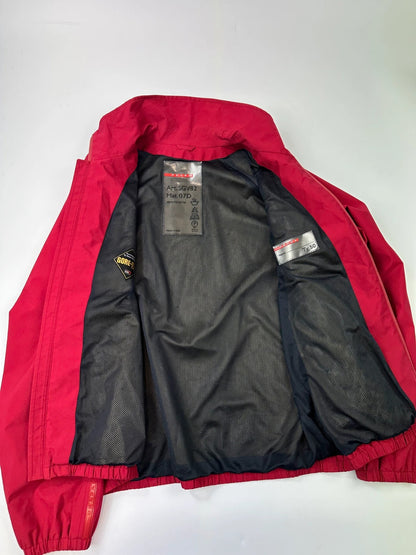 Prada Sport SS2000 Red Rose Nylon Windbreaker Nylon Bomber Jacket