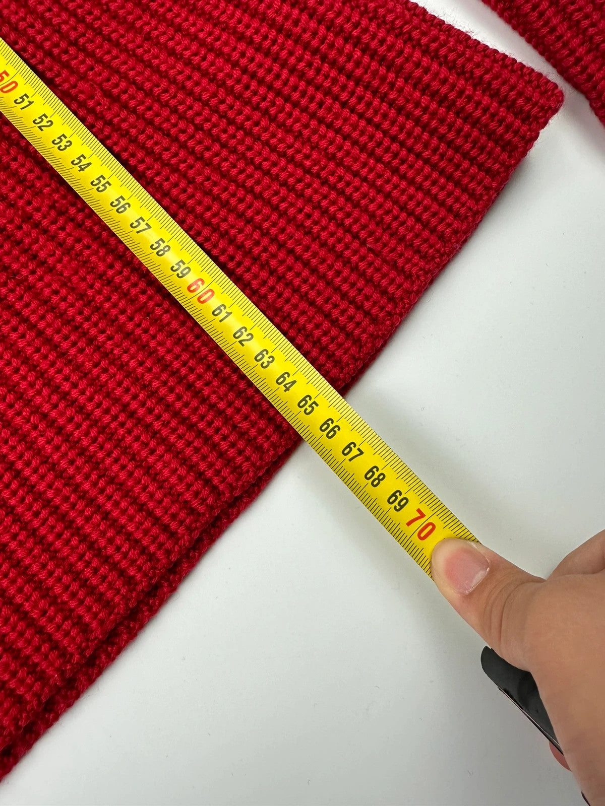 Prada Sport 00’s Red Wool High Turtle Neck Knit Sweater