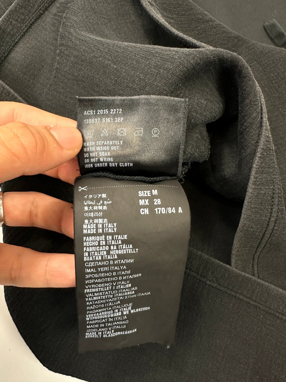 Prada Milano SS2015 Black Cottons & Nylon Crop Top Tee