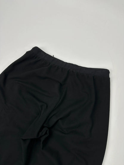 Prada Sport FW2002 Jet Black Stripes Joggers Baggy Track Pants