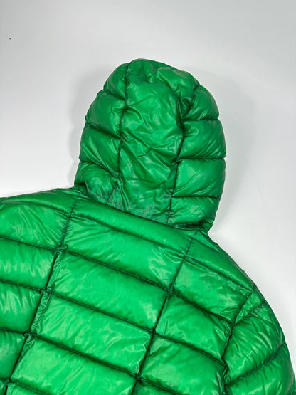 Dolce & Gabbana Ski Transparent Green Hooded Down Puffer Jacket