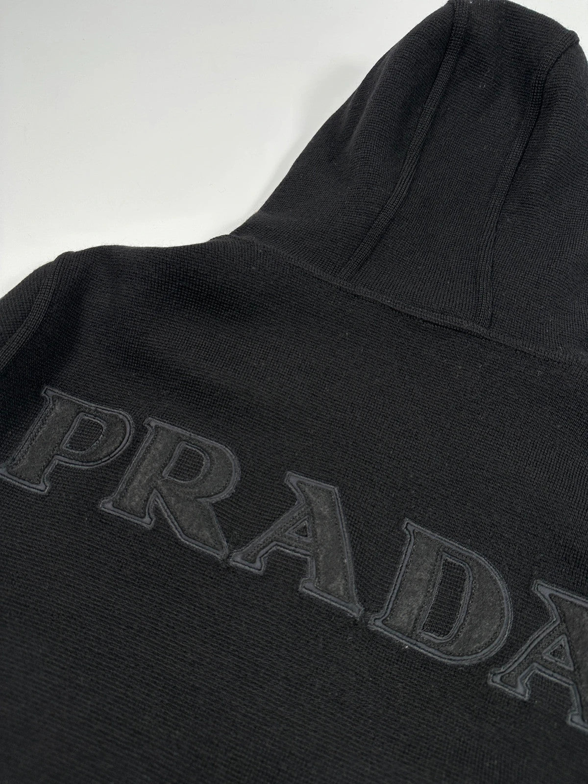 Prada Sport FW2006 Black Wool Hooded Jacket