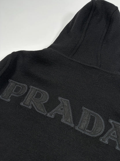 Prada Sport FW2006 Black Wool Hooded Jacket