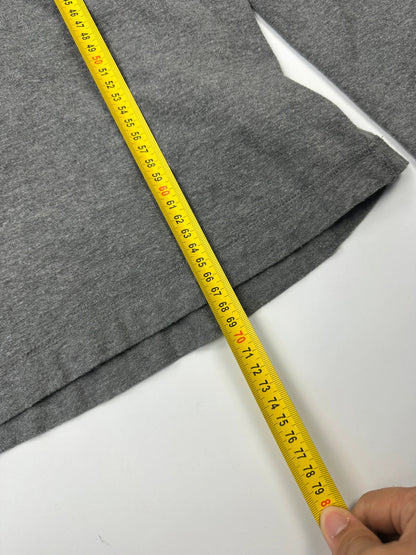 Comme Des Garçons HommenAD2007 Grey Tartan Cotton & Wool Longsleeves Tee