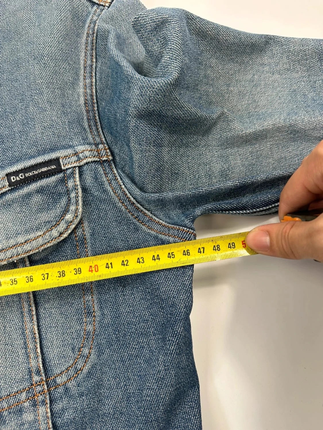 Dolce Gabbana boxy crop Denim Jacket veste en jeans