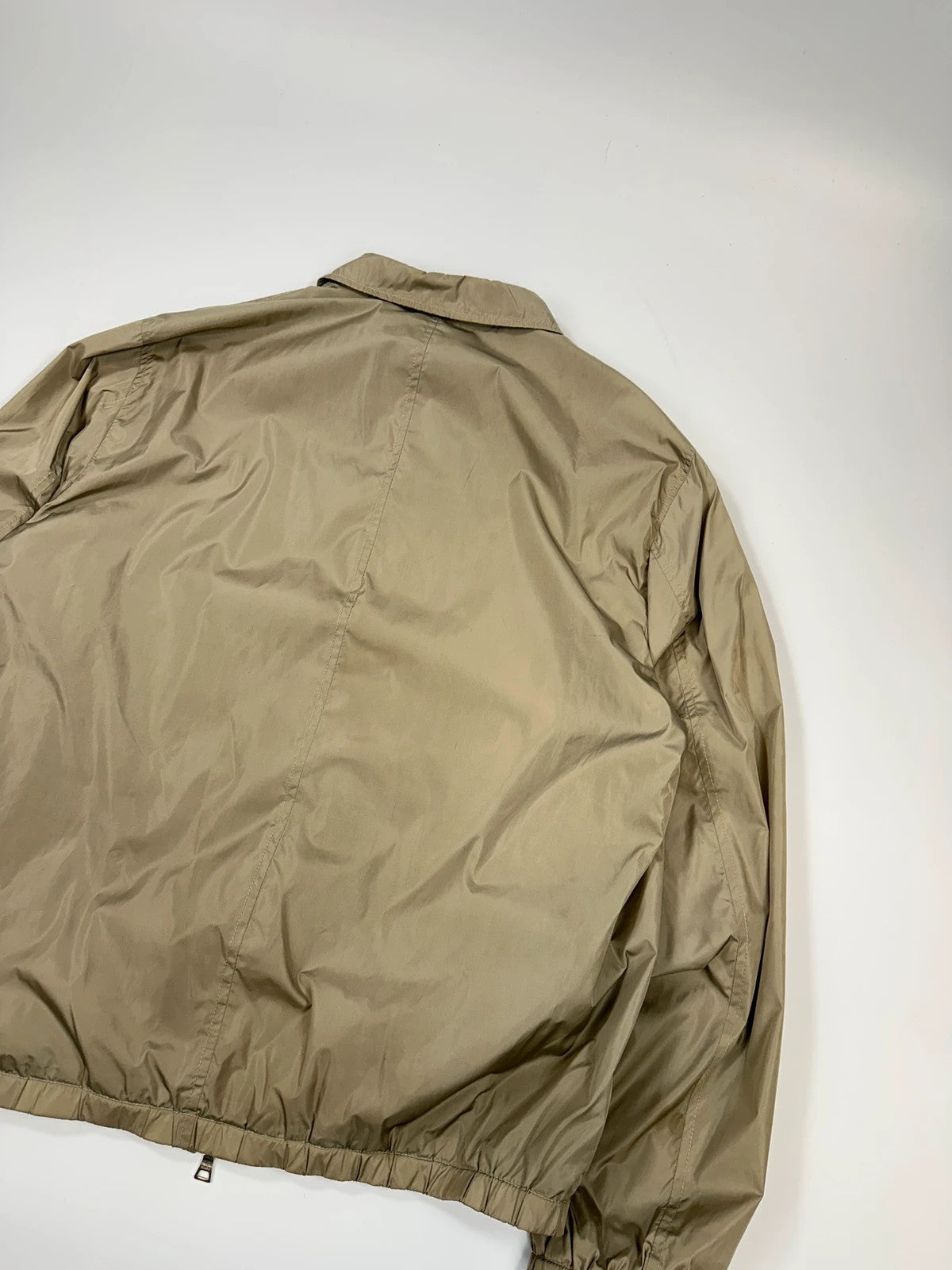 Prada Milano SS1998 Light Khaki Nylon Shirt Jacket