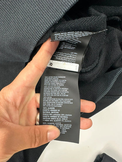 Prada SS2018 Black Logo TrackSuit Set Pants Sweater