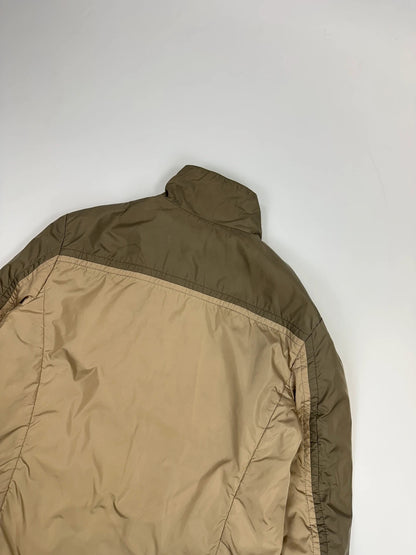 Prada Sport 00s Reversible Green & Beige Brown Nylon Jacket