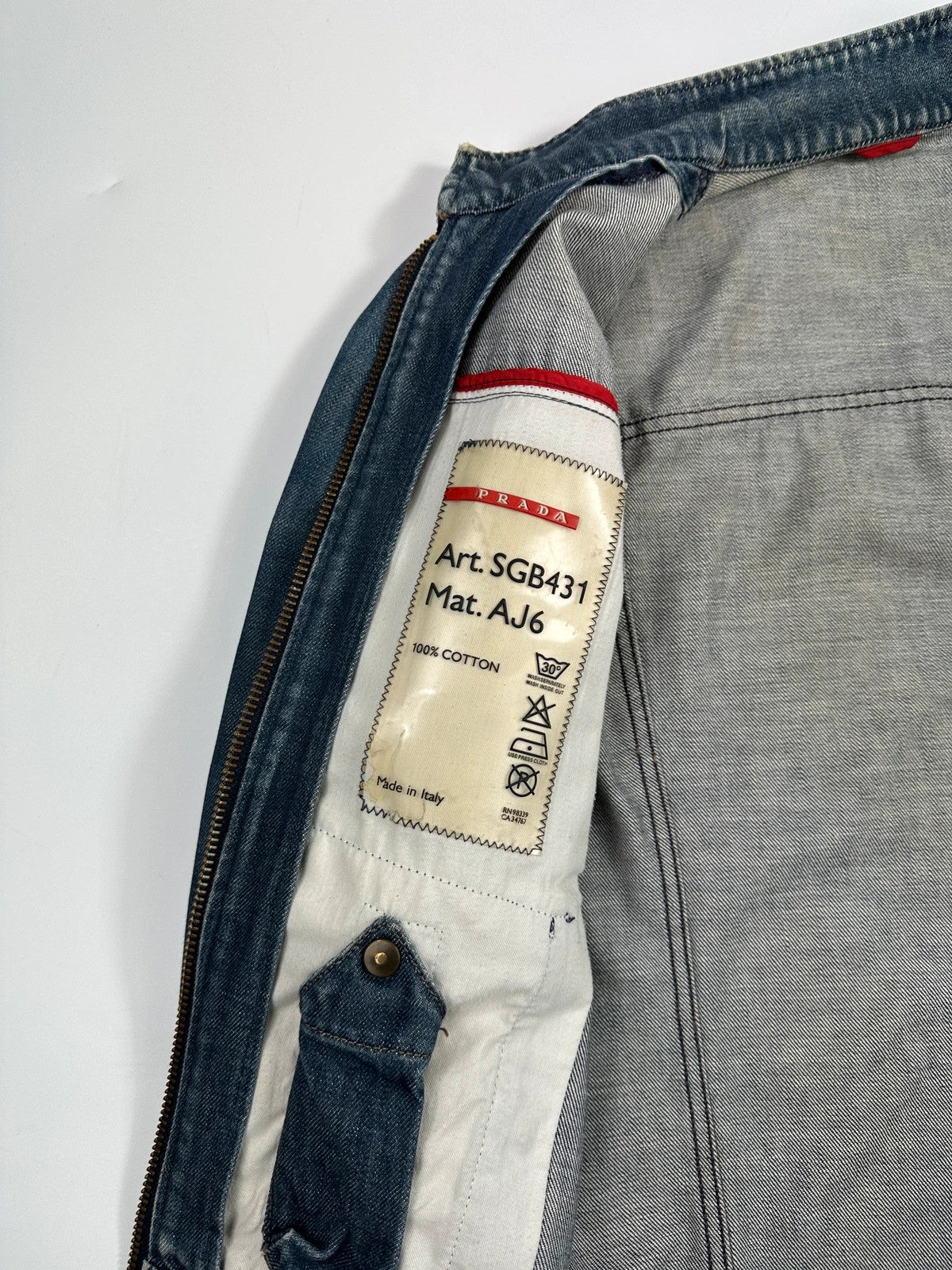 Prada Sport SS2004 Bleu Denim Jacket