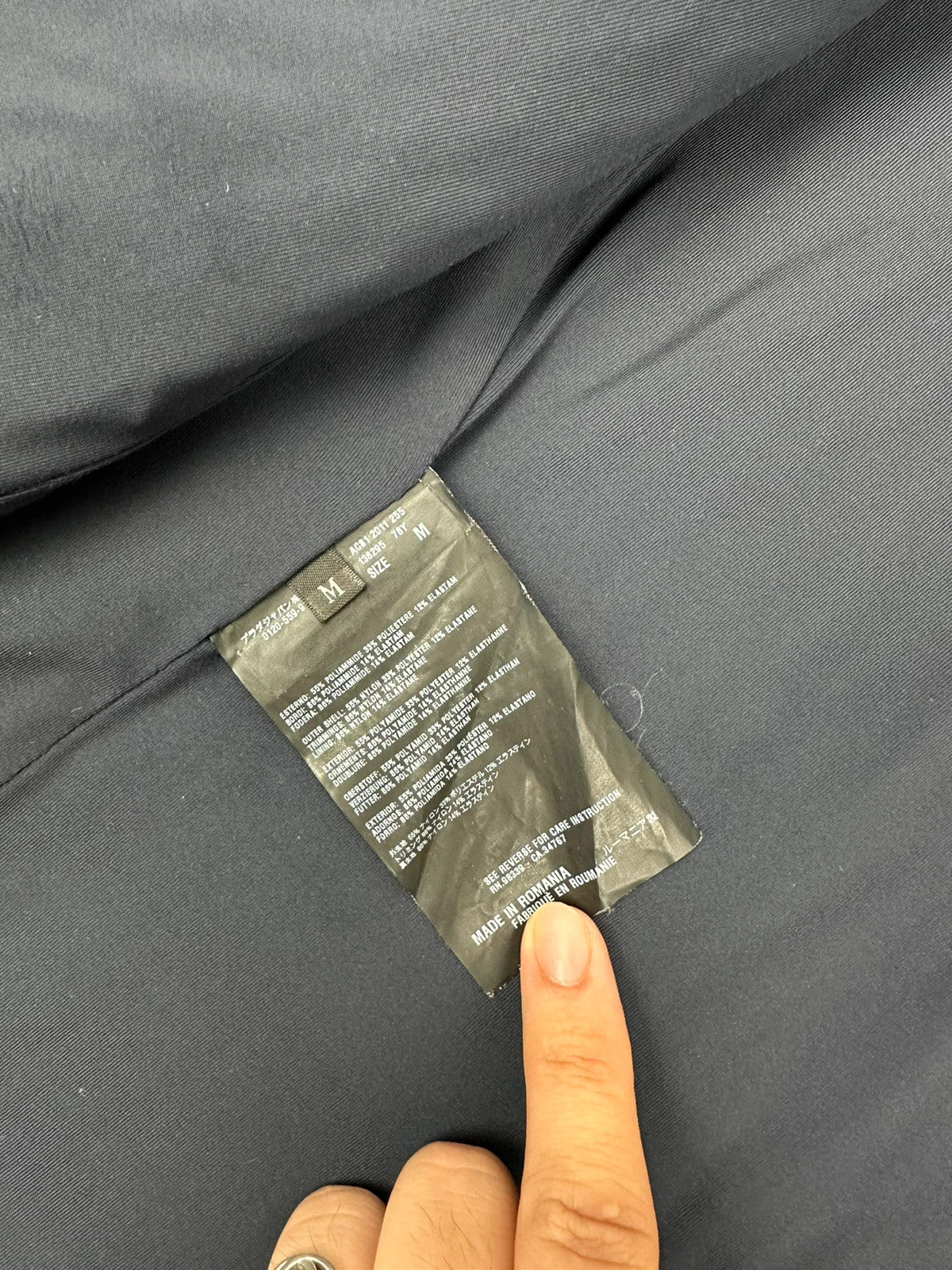 Prada Sport FW2011 Plissé Navy Blue Jacket