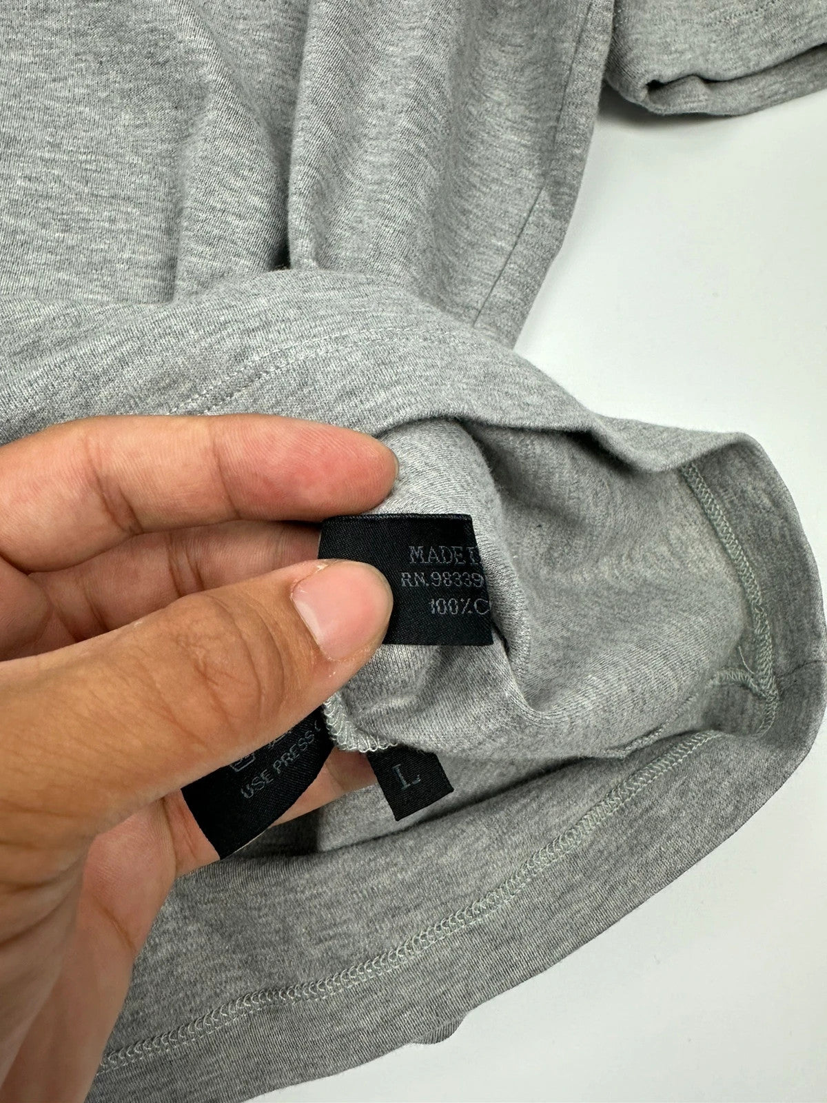 Prada Sport SS99 Grey Cotton Boxy Tee