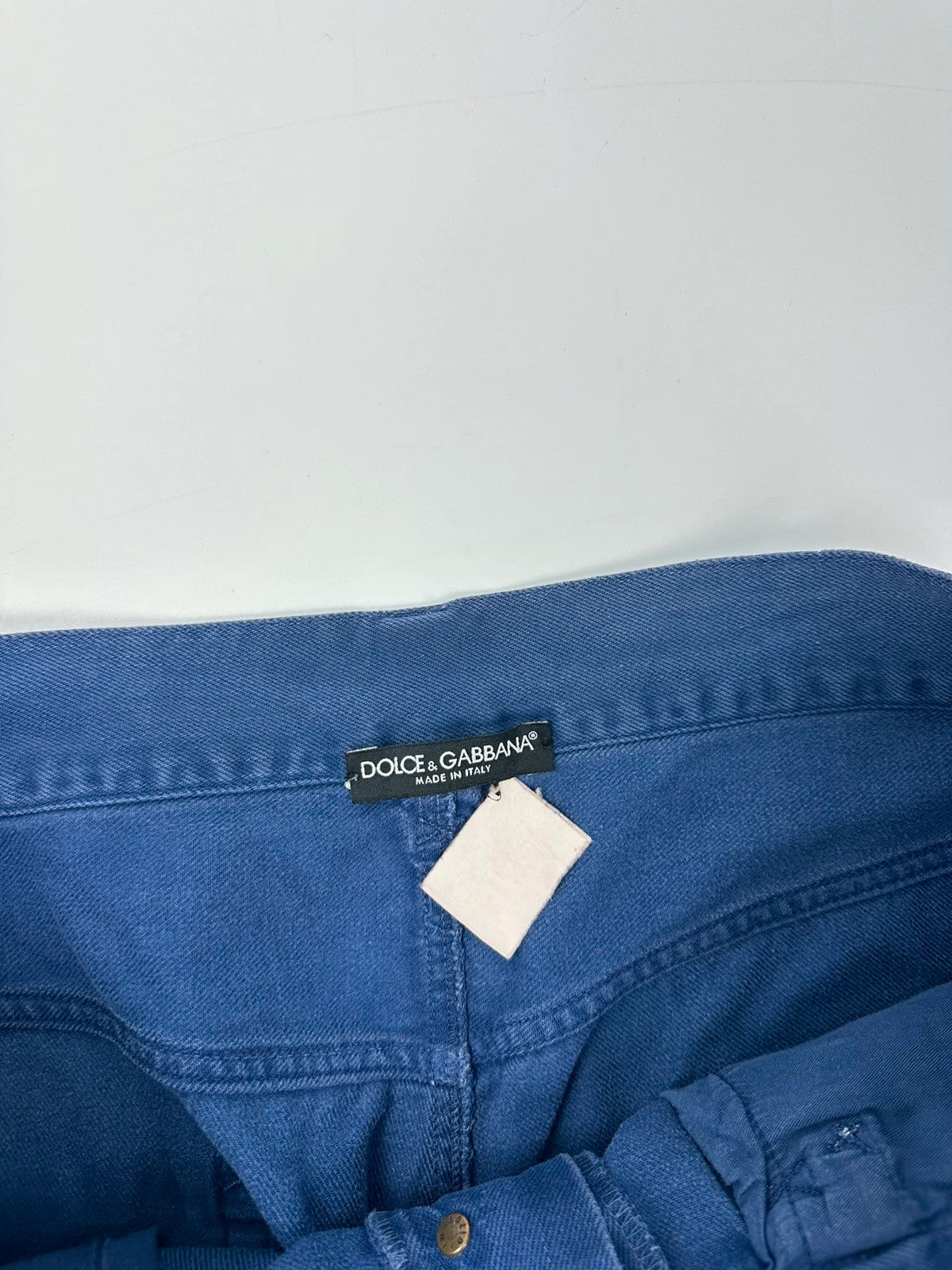 Dolce & Gabbana 00’s Repair French Blue WorkWear Denim Pants