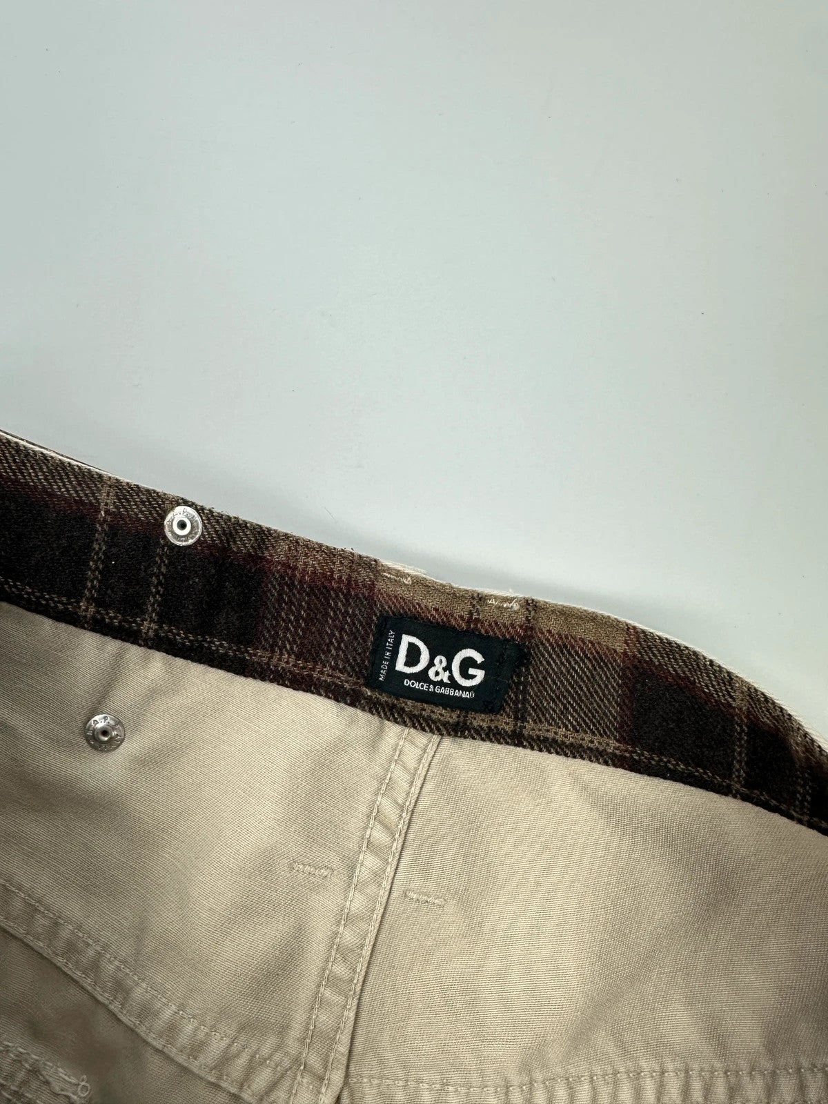 Dolce & Gabbana 00’s Beige Cargo Wide Legs Pants