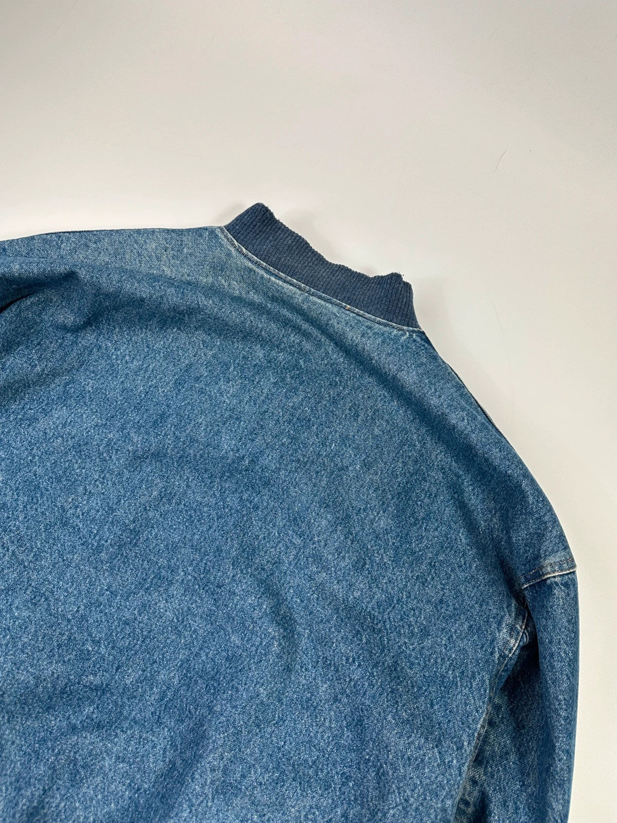 Kenzo Jeans Early 90’s Reversible Denim & Waves Pattern Bomber Jacket