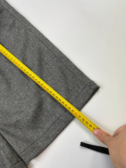 Emporio Armani FW2007 Grey Wool Wide Legs Dress Pants