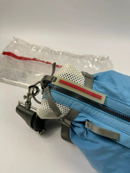 Prada Sport 00´s Mesh sky blue Sling Bag crossbody bag