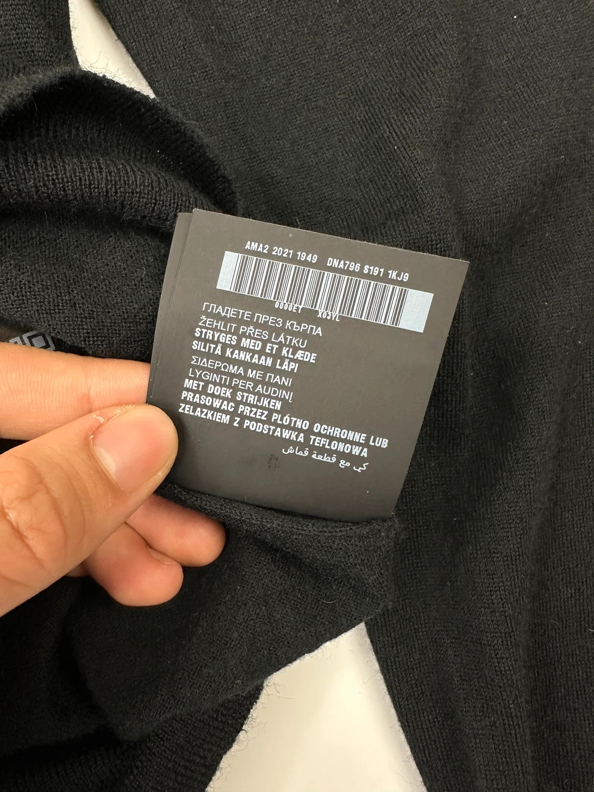 Prada Milano FW2021 Black Wool High Neck Sweater