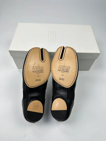 Margiela Tabi Mules Leather Black Dress Shoes