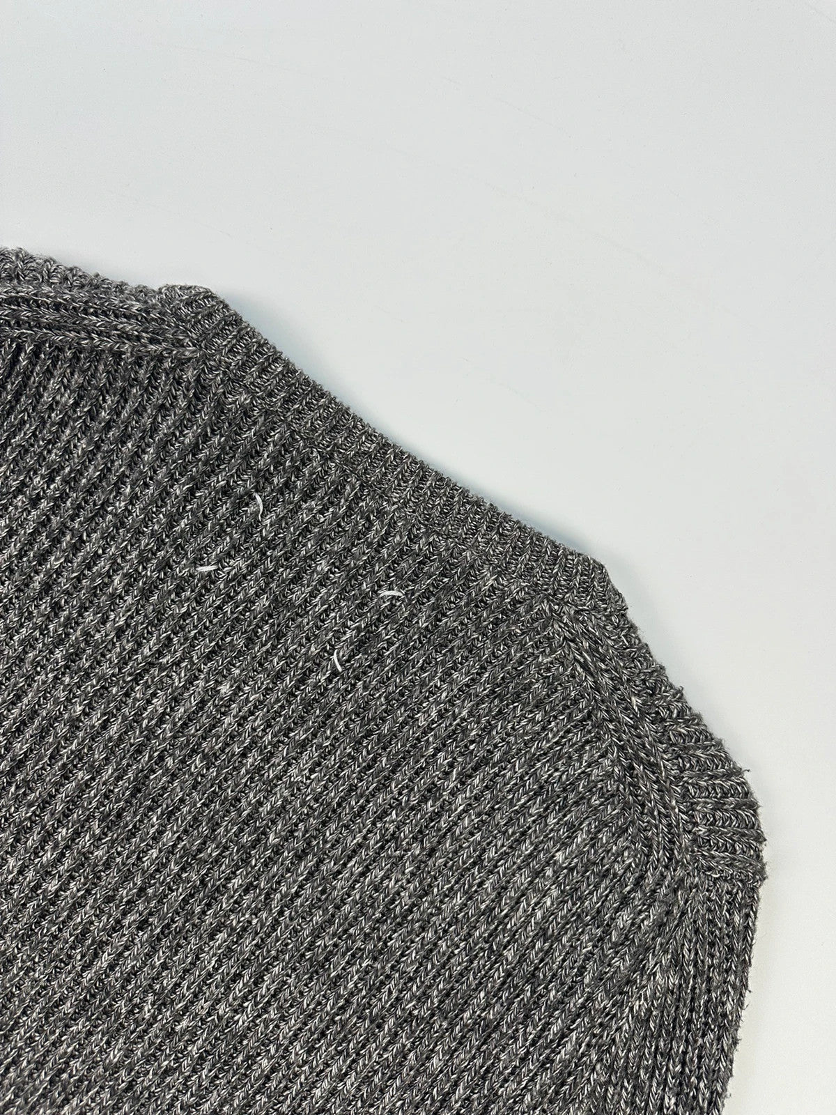 Maison Margiela FW2017 Line 14 Grey Knit Sweater Zip Sleeves