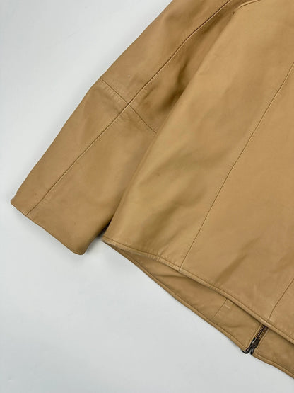 Givenchy 00’s Beige Leather Jacket Motor