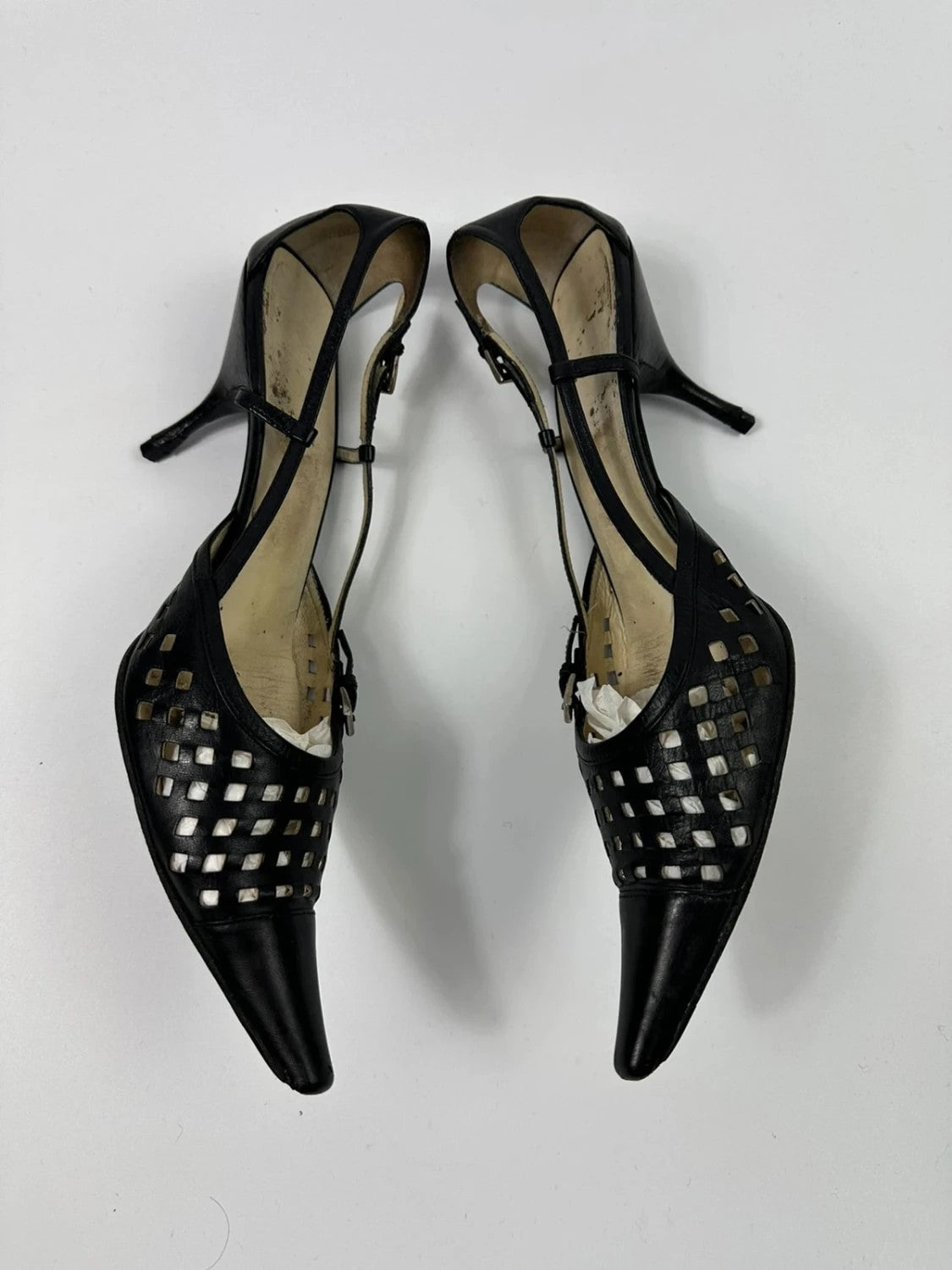 Prada 90’s Heels bumps escarpins talon bout pointu pointy toe