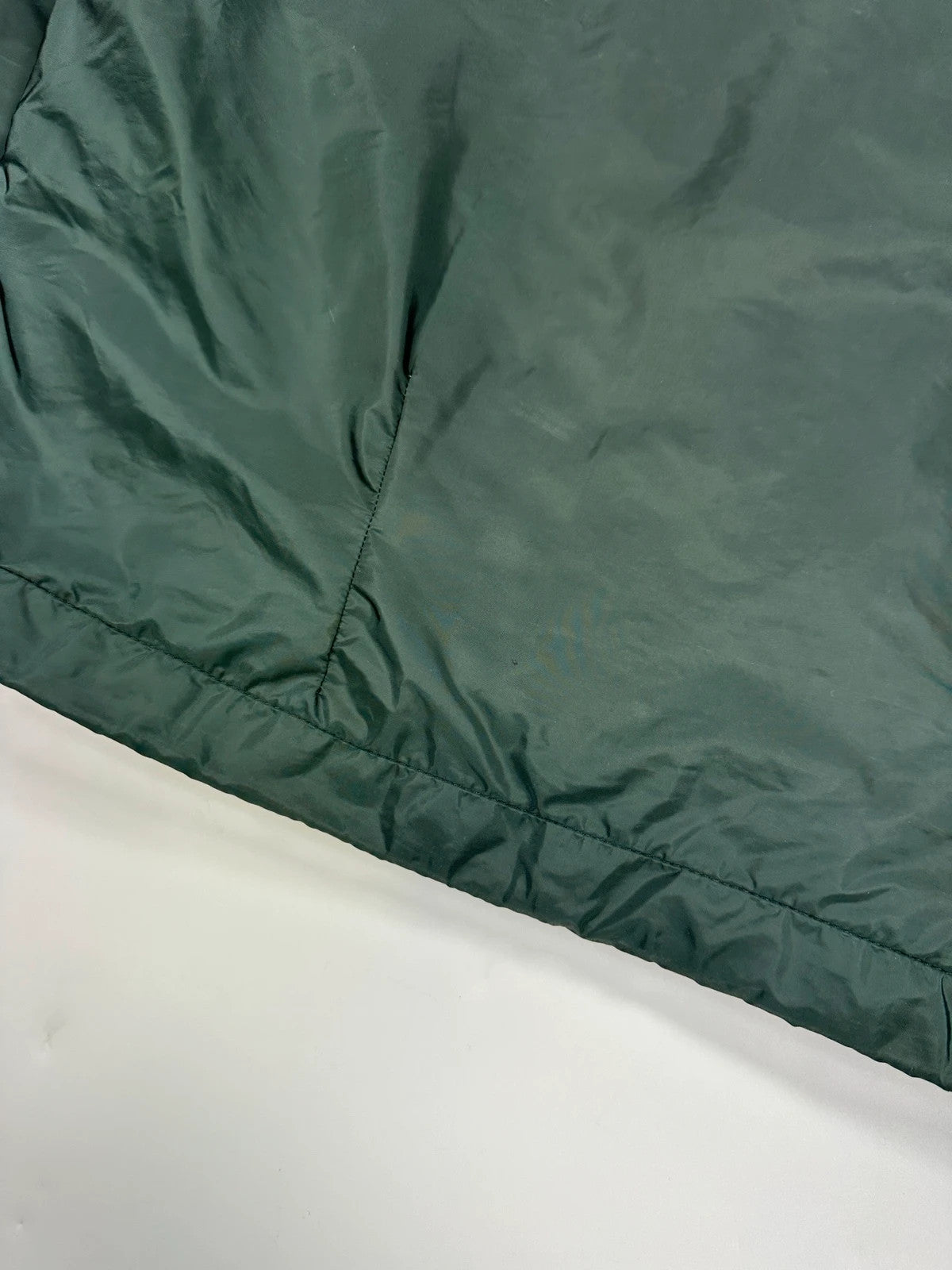 Prada Sport SS2016 Forest Green Triangle Nylon Padded Hooded Windbreaker Jacket