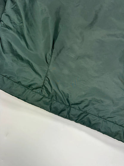 Prada Sport SS2016 Forest Green Triangle Nylon Padded Hooded Windbreaker Jacket