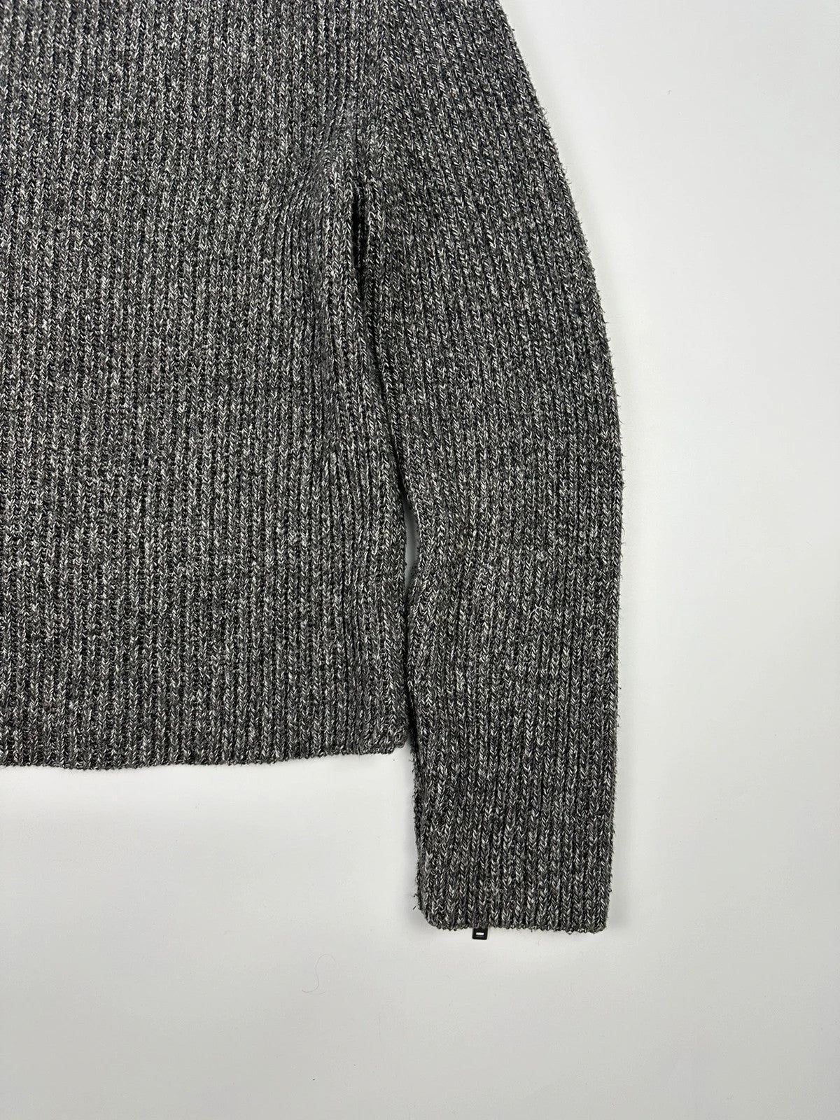Maison Margiela FW2017 Line 14 Grey Knit Sweater Zip Sleeves
