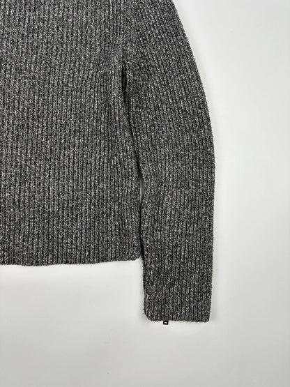 Maison Margiela FW2017 Line 14 Grey Knit Sweater Zip Sleeves