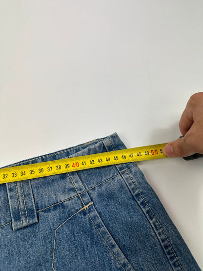 Marithé + Francois Girbaud 00’s Wash Denim Baggy Scratch Short Jorts