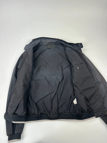 Prada Milano SS2007 Navy Blue Cotton Light Bomber Jacket