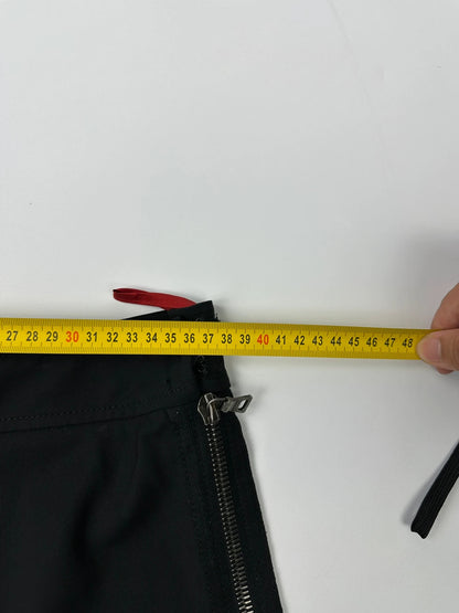 Prada Sport 00’s Black Wool Mid Length Skirt