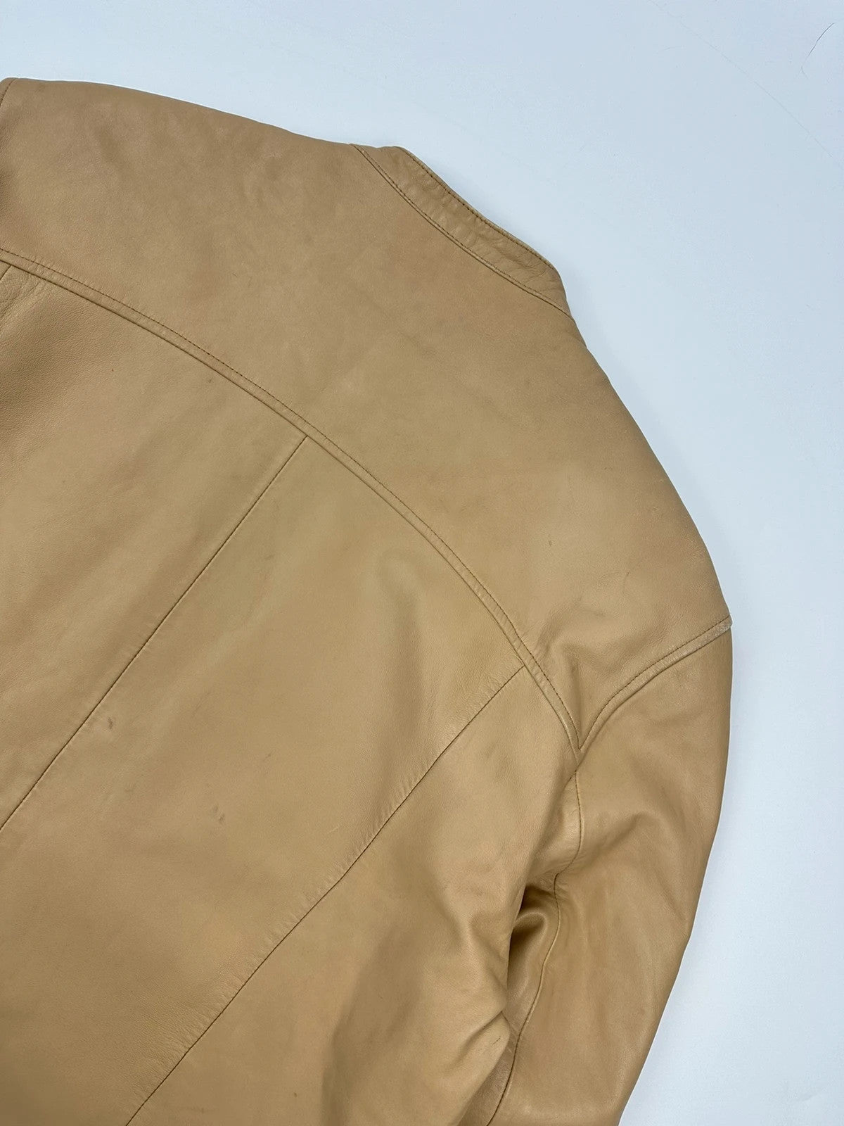 Givenchy 00’s Beige Leather Jacket Motor