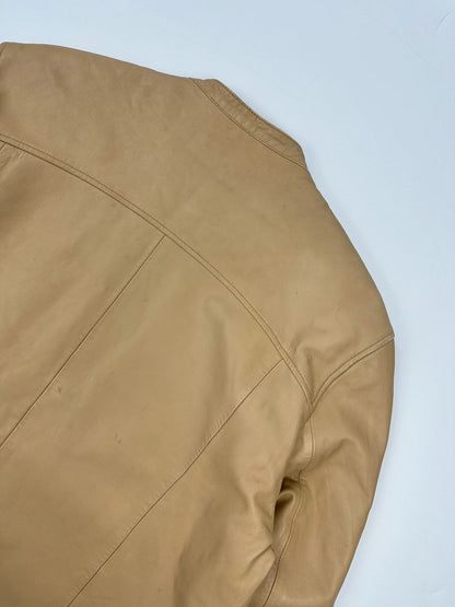 Givenchy 00’s Beige Leather Jacket Motor