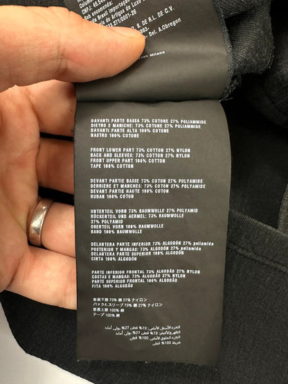 Prada Milano SS2015 Black Cottons & Nylon Crop Top Tee