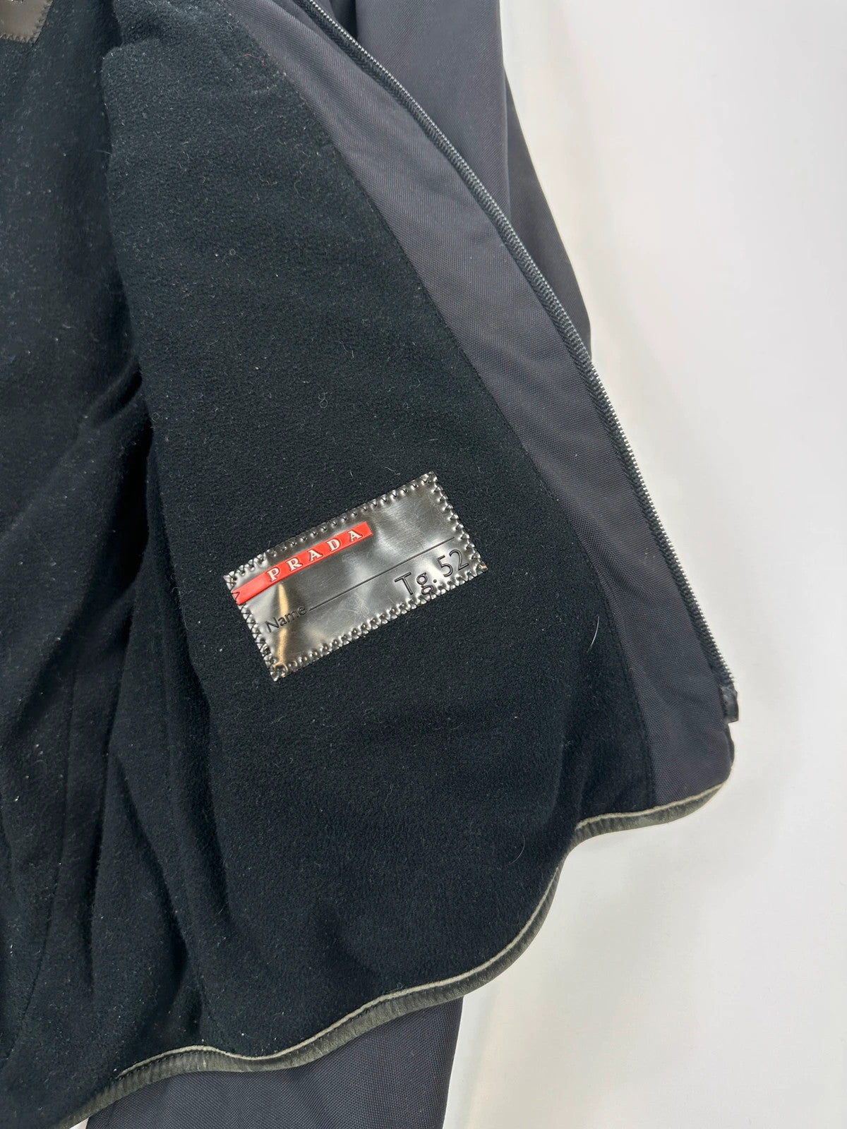 Prada Sport FW1999 Dark Navy Biker Elbow Padded Jacket