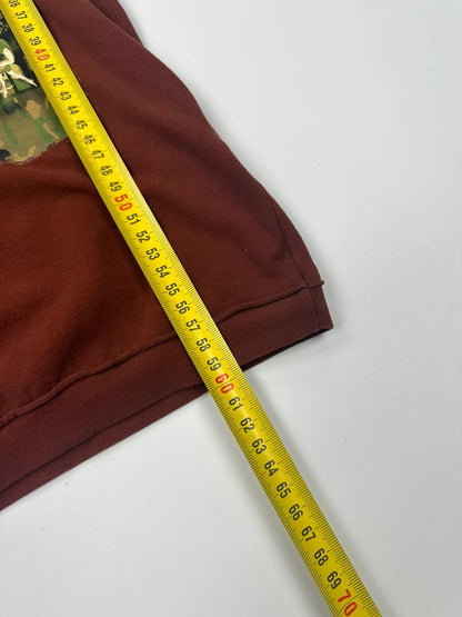 Jean Paul Gautier 00’s Printed Burgundy Top Tee