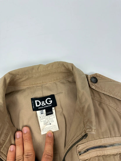 Dolce Gabbana 00’s Cargo Beige Cotton Jacket