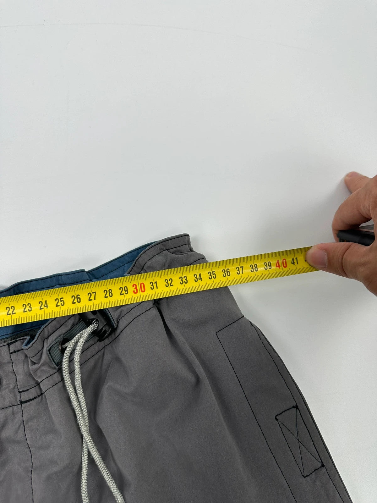 Armani Jeans 90’s Double Knee Grey Parachute Pants