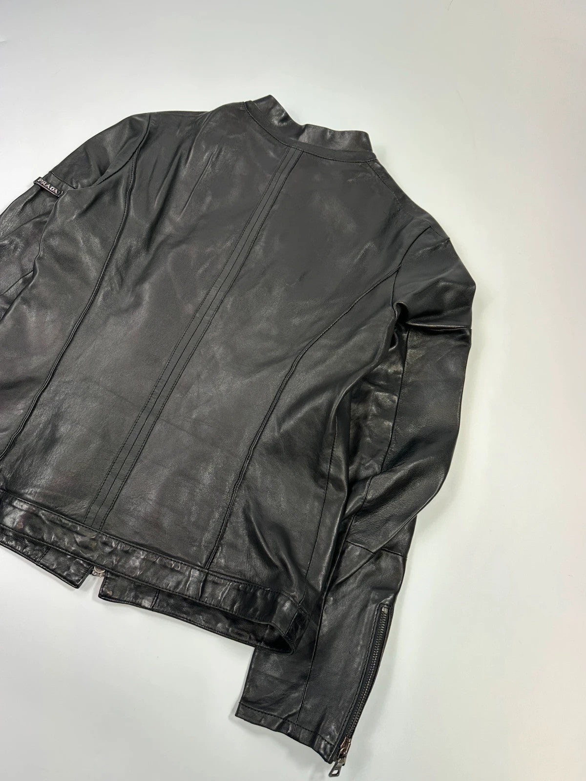 Prada Sport SS2006 Black Leather Jacket