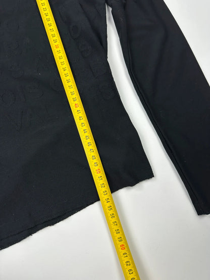 Marithé + François Girbaud 90s Actlive Lettering Black Longsleeves