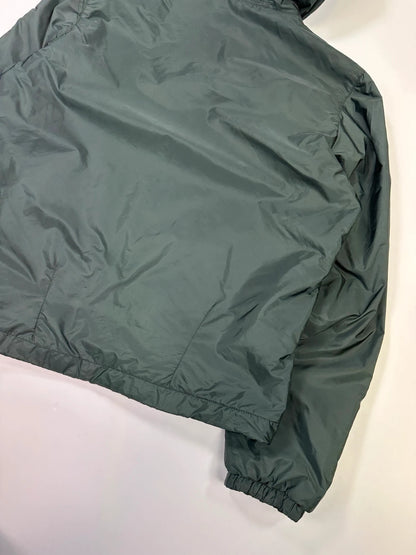 Prada Sport SS2016 Forest Green Triangle Nylon Padded Hooded Windbreaker Jacket
