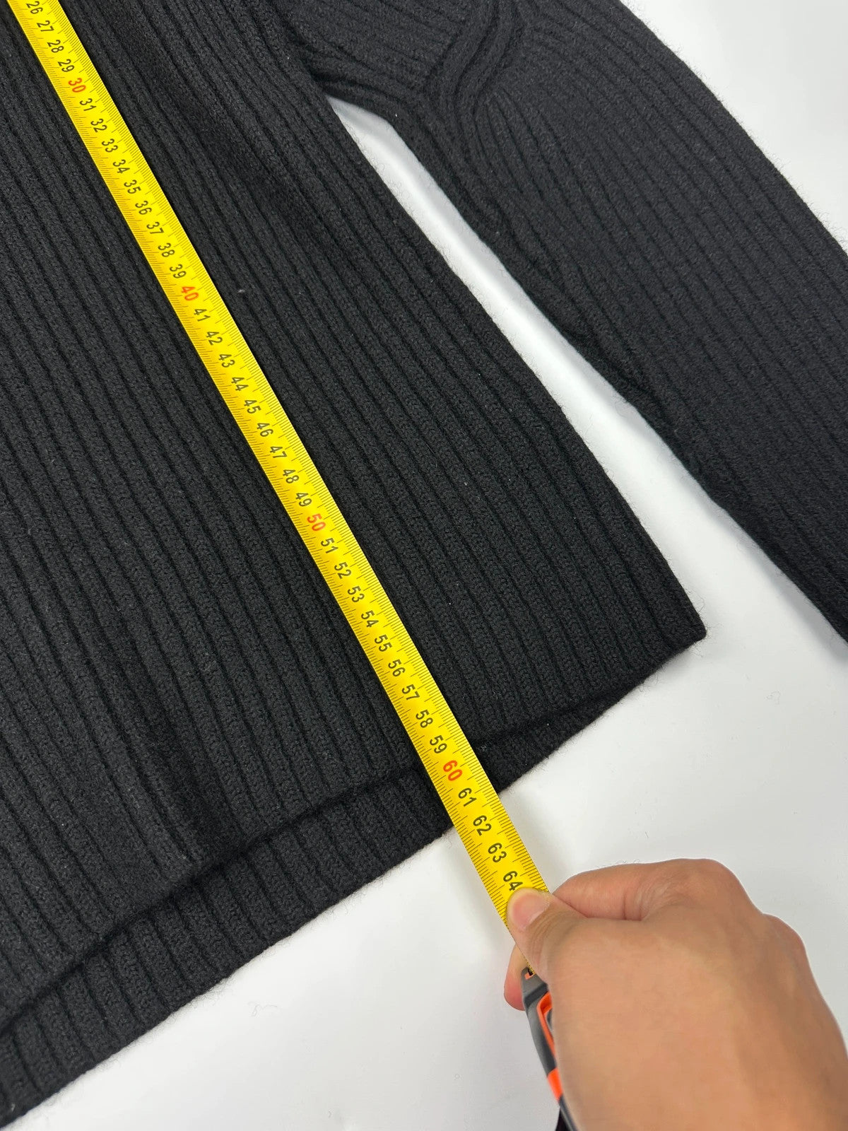 Prada Sport FW2006 Black Ribbed Wool TurtleNeck Knit Sweater