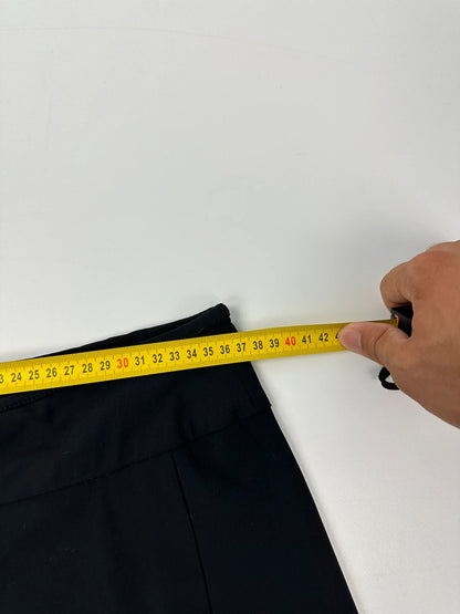 Marithé + Francois Girbaud 00’s Black Multi Zip Skirt