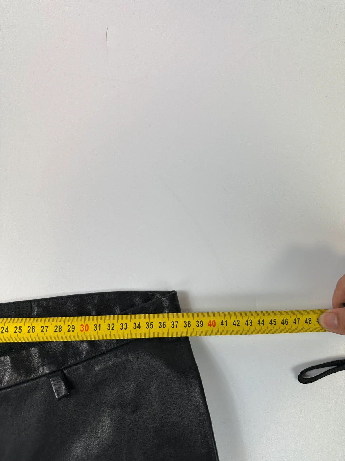 Marithé + François Girbaud 00’s Black Soft Leather Flared Pants