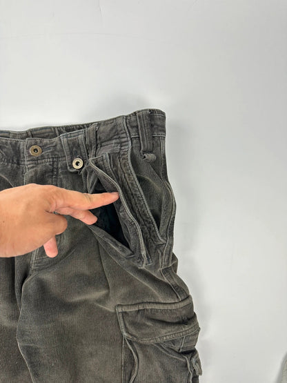 Dolce & Gabbana Khaki Cargo Corduroy Pants