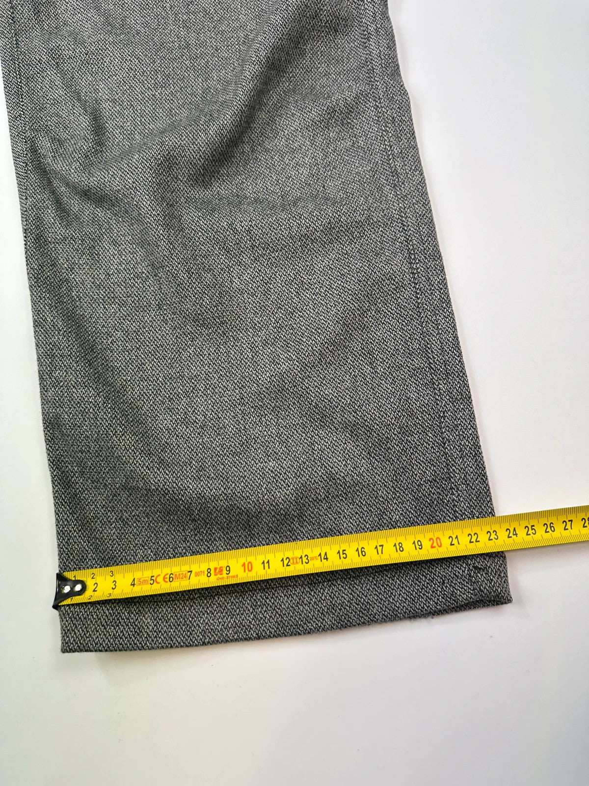 Emporio Armani FW2007 Grey Wool Wide Legs Dress Pants