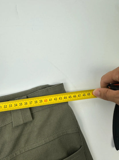 Marithé + François Girbaud 00’s Khaki Tech Zip Pants