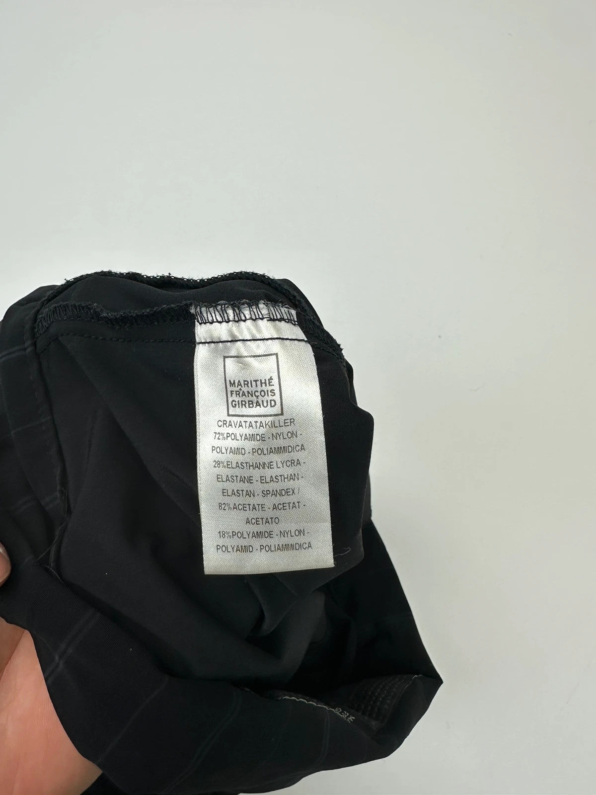 Marithé + Francois Girbaud 00’s Baggy Extra Wide Legs Belted Pants Dark Navy Stripes