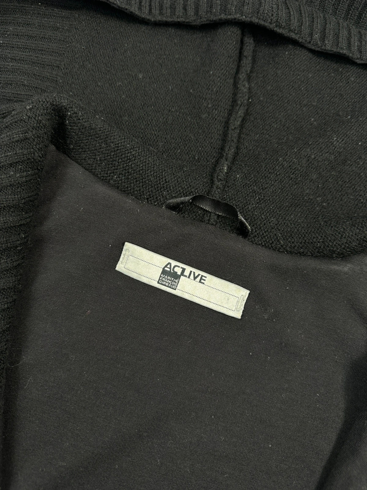 Marithé + François Girbaud 00’s Black Tech Hooded Jacket